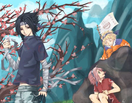 Naruto, Sasuke a Sakura Naruto, Sasuke a Sakura